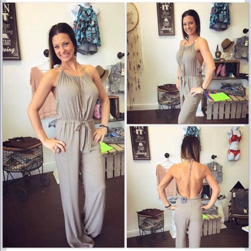 Olive green romper